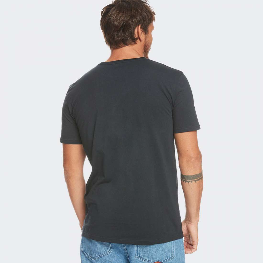 TSHIRT QUIKSILVER GRADIENT LINE BLACK