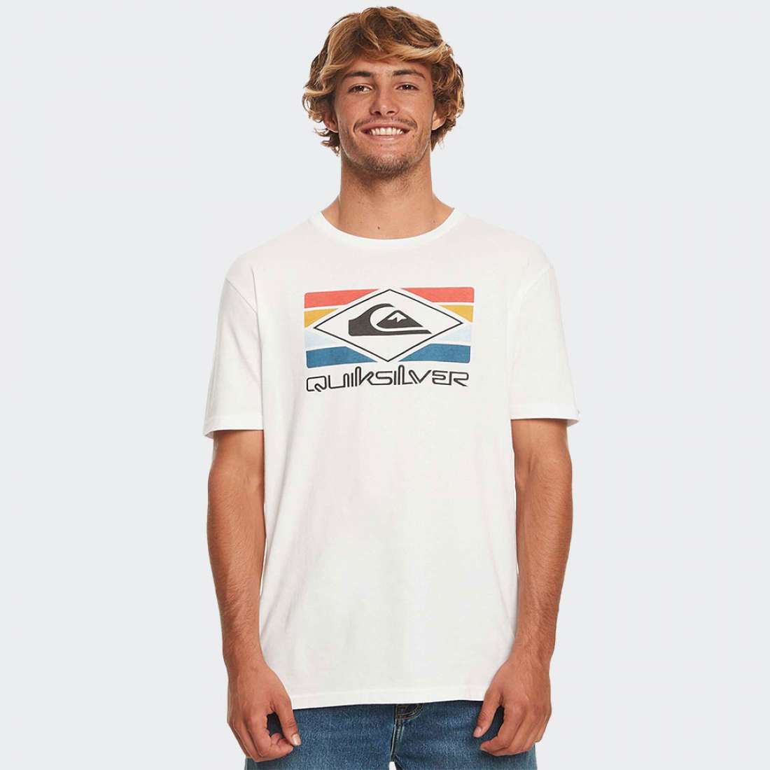 TSHIRT QUIKSILVER RAINBOW WHITE