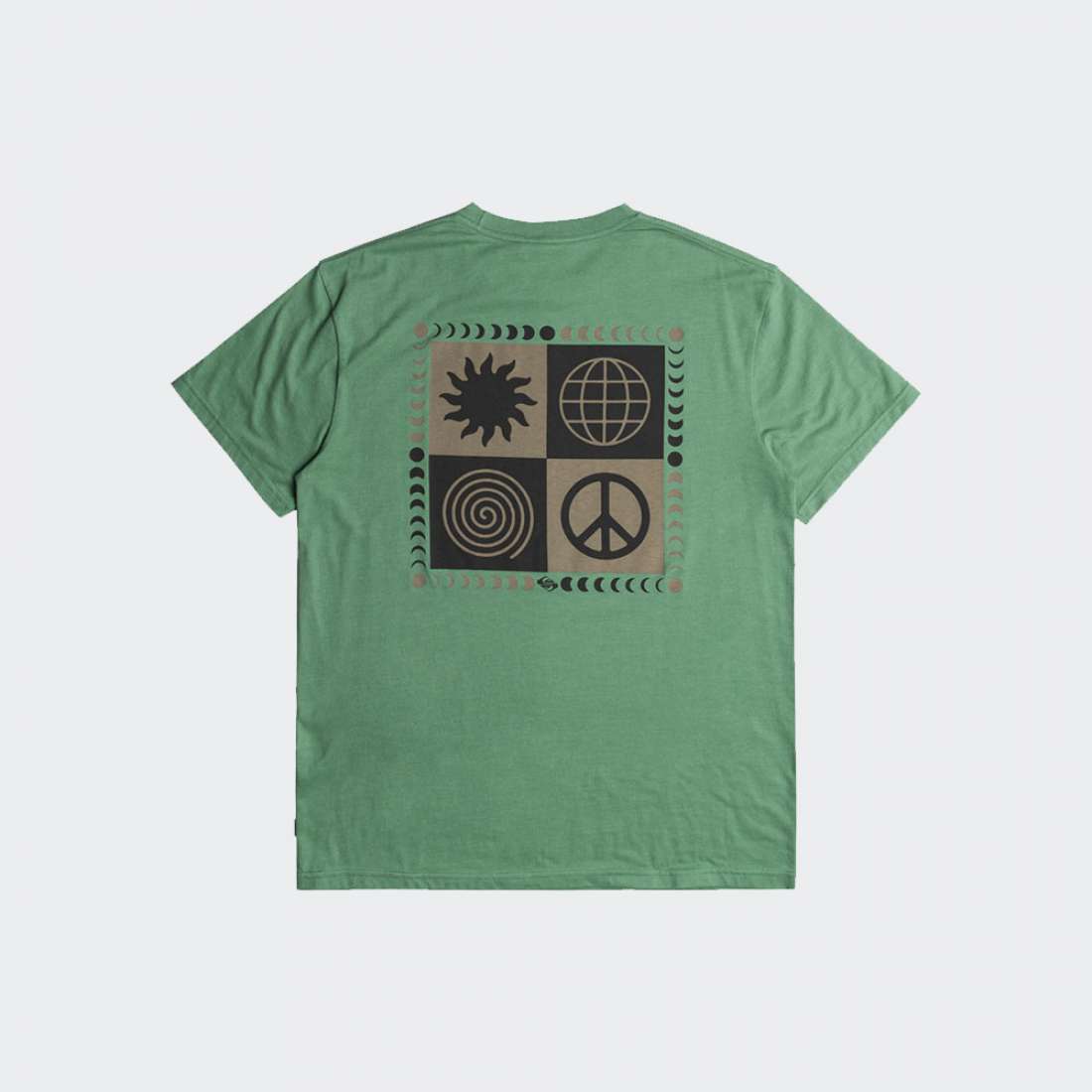 TSHIRT QUIKSILVER PEACE PHASE FROSTY SPRUCE