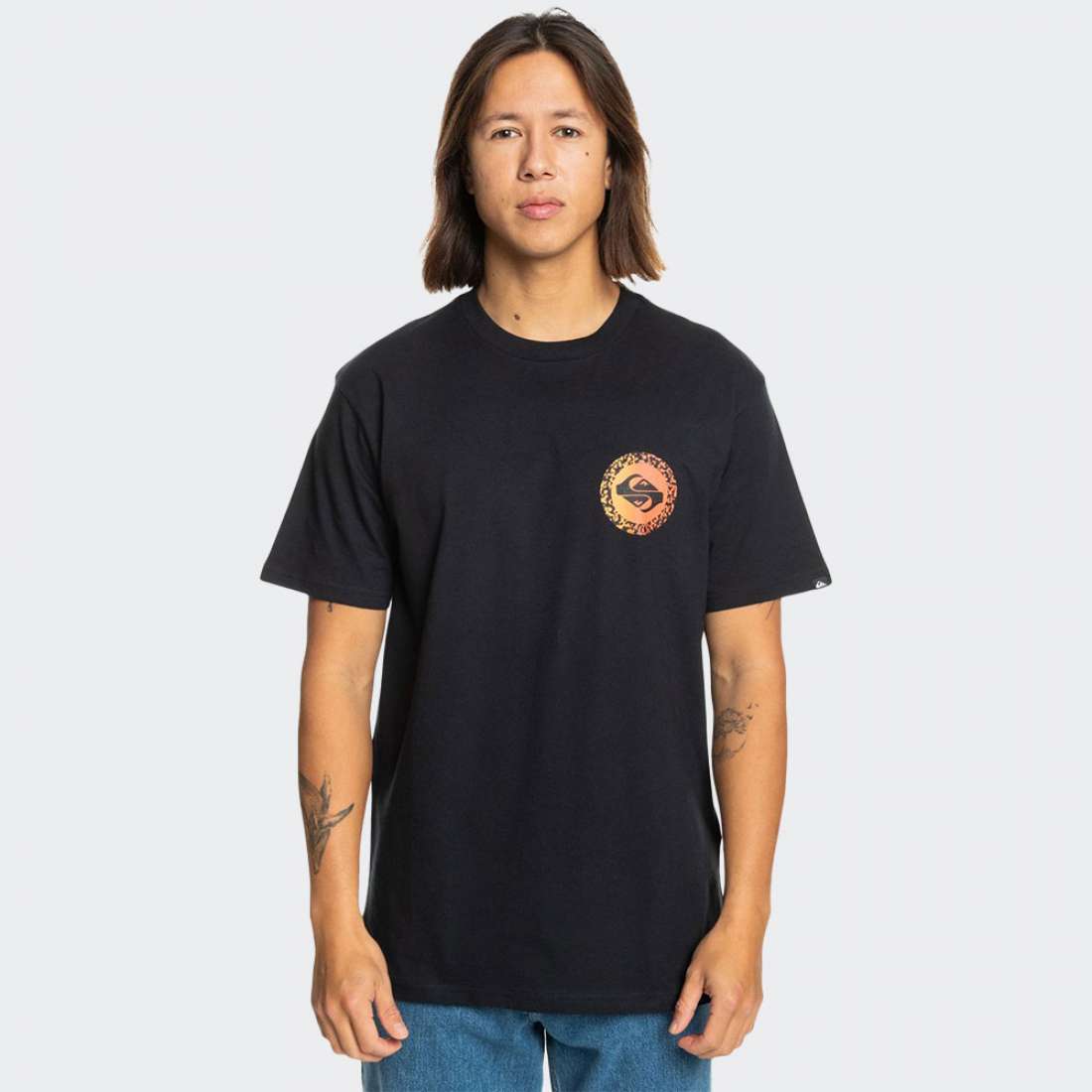 TSHIRT QUIKSILVER LONGFADE BLACK