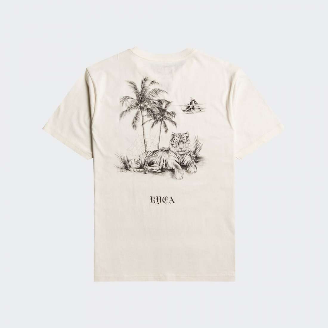 TSHIRT RVCA BENJAMIN JEANJEAN ANTIQUE WHITE