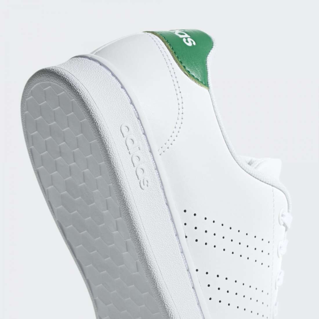 ADIDAS ADVANTAGE CLOUD WHITE / GREEN