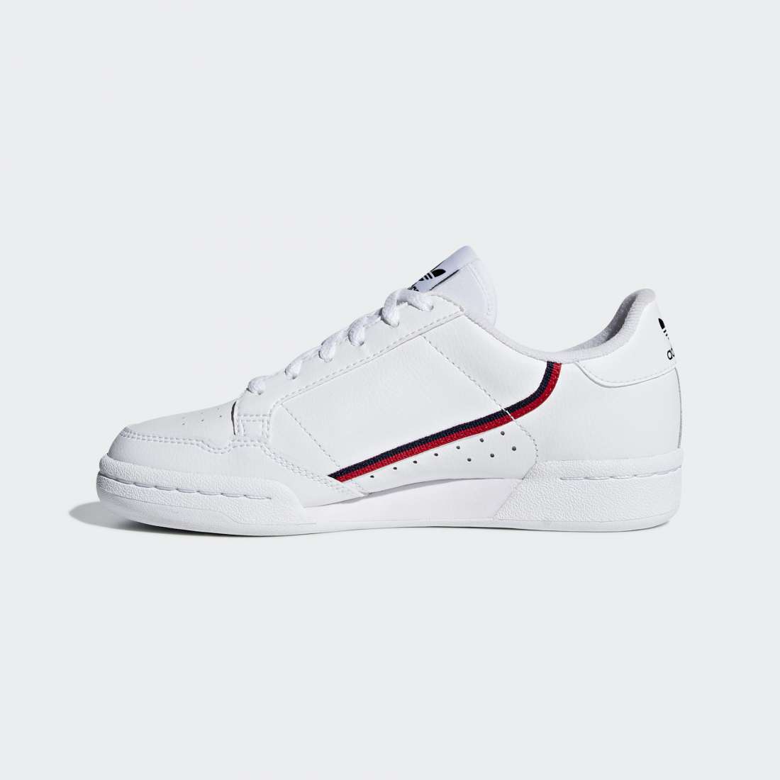 ADIDAS CONTINENTAL 80 J WHITE/RED