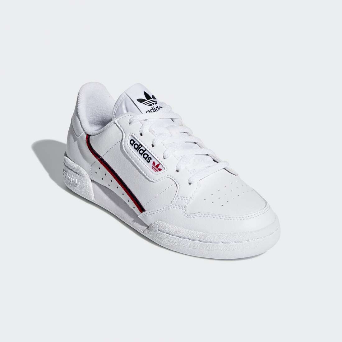 ADIDAS CONTINENTAL 80 J WHITE/RED