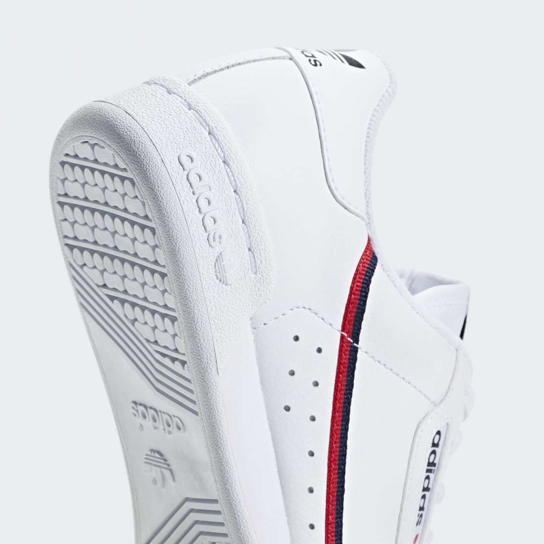 ADIDAS CONTINENTAL 80 J WHITE/RED