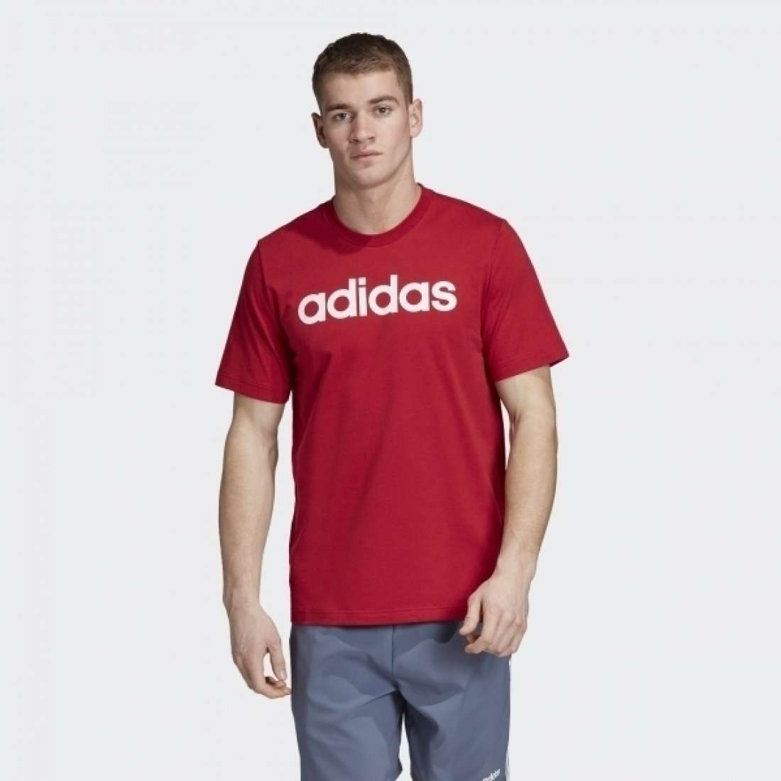 TSHIRT ADIDAS ESSENTIALS LINEAR LOGO RED