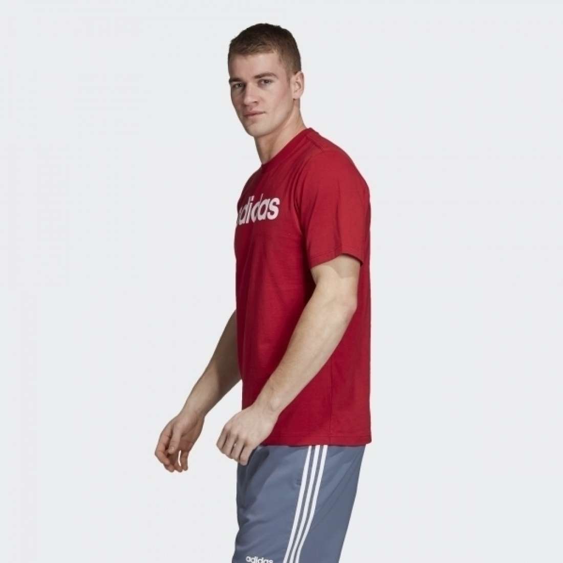 TSHIRT ADIDAS ESSENTIALS LINEAR LOGO RED