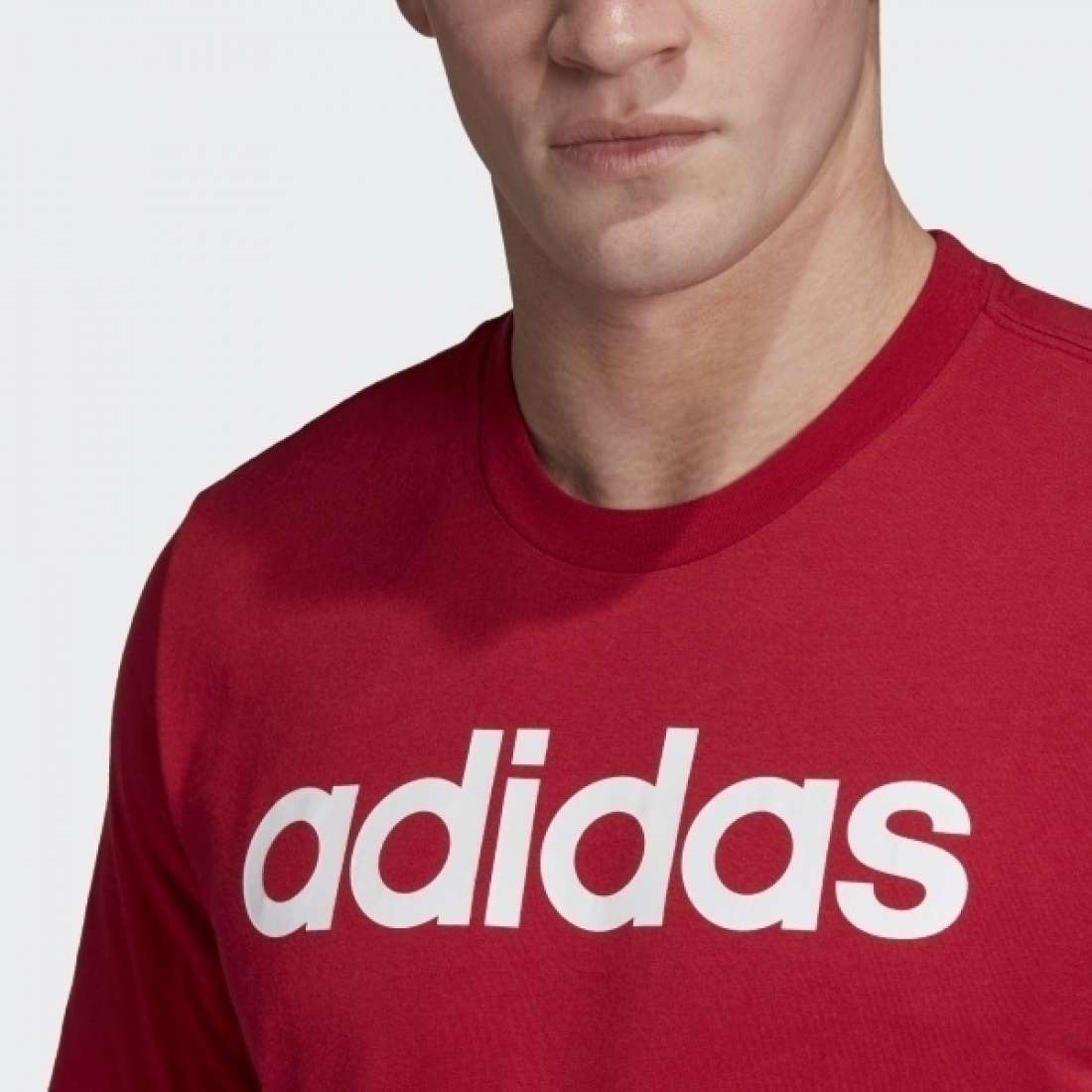 TSHIRT ADIDAS ESSENTIALS LINEAR LOGO RED