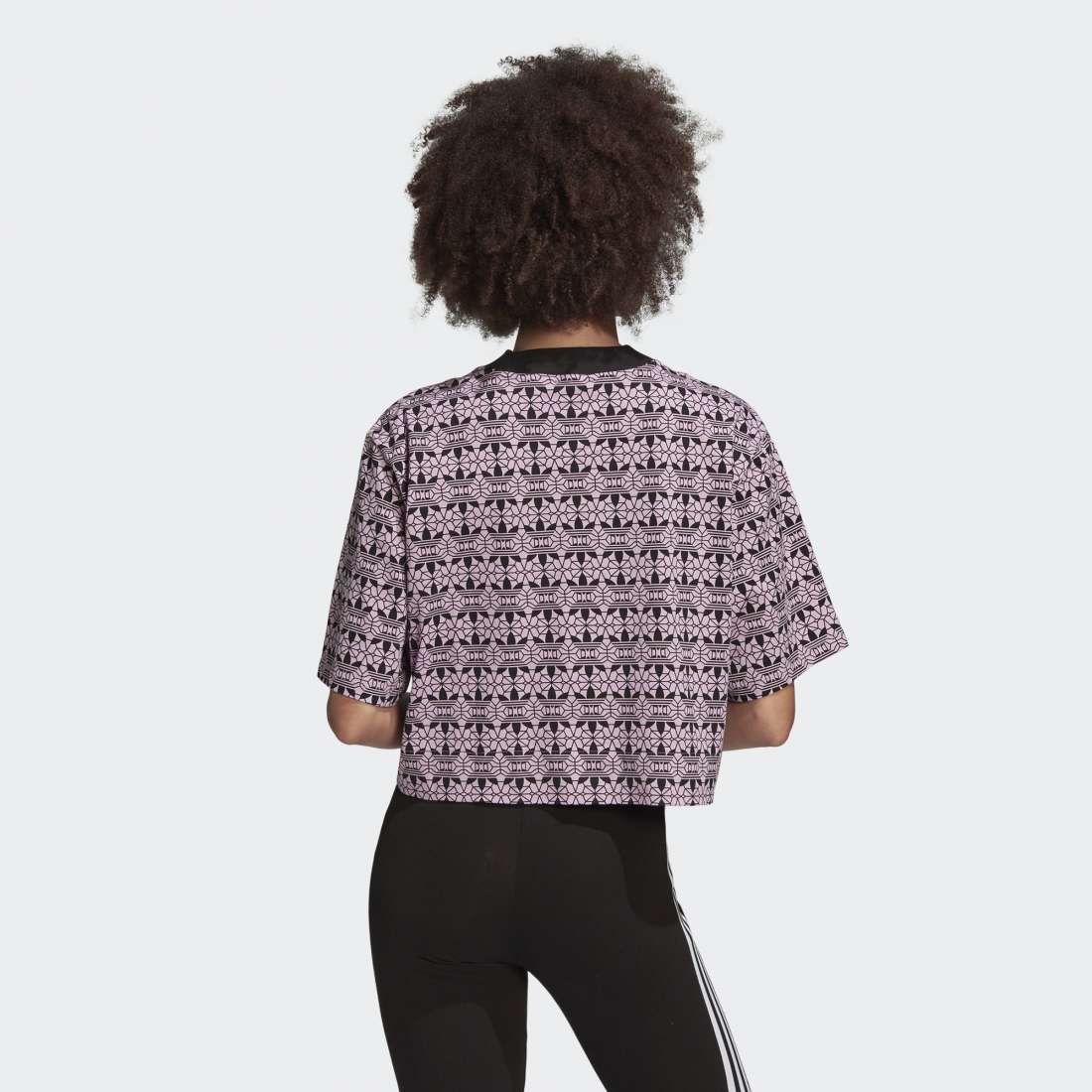 TSHIRT ADIDAS CROPPED TEE MAGIC BERRY/BLACK