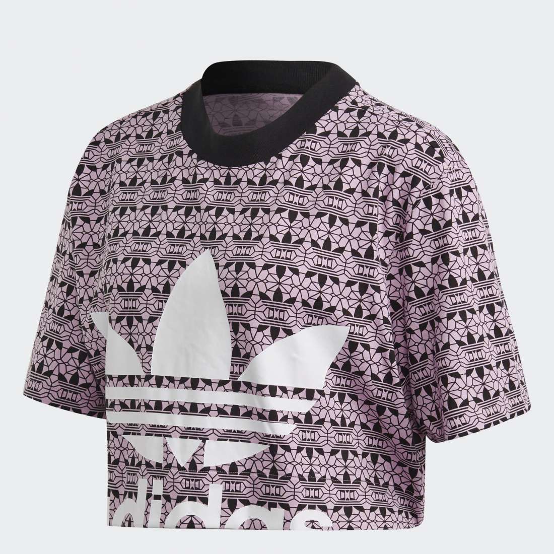 TSHIRT ADIDAS CROPPED TEE MAGIC BERRY/BLACK
