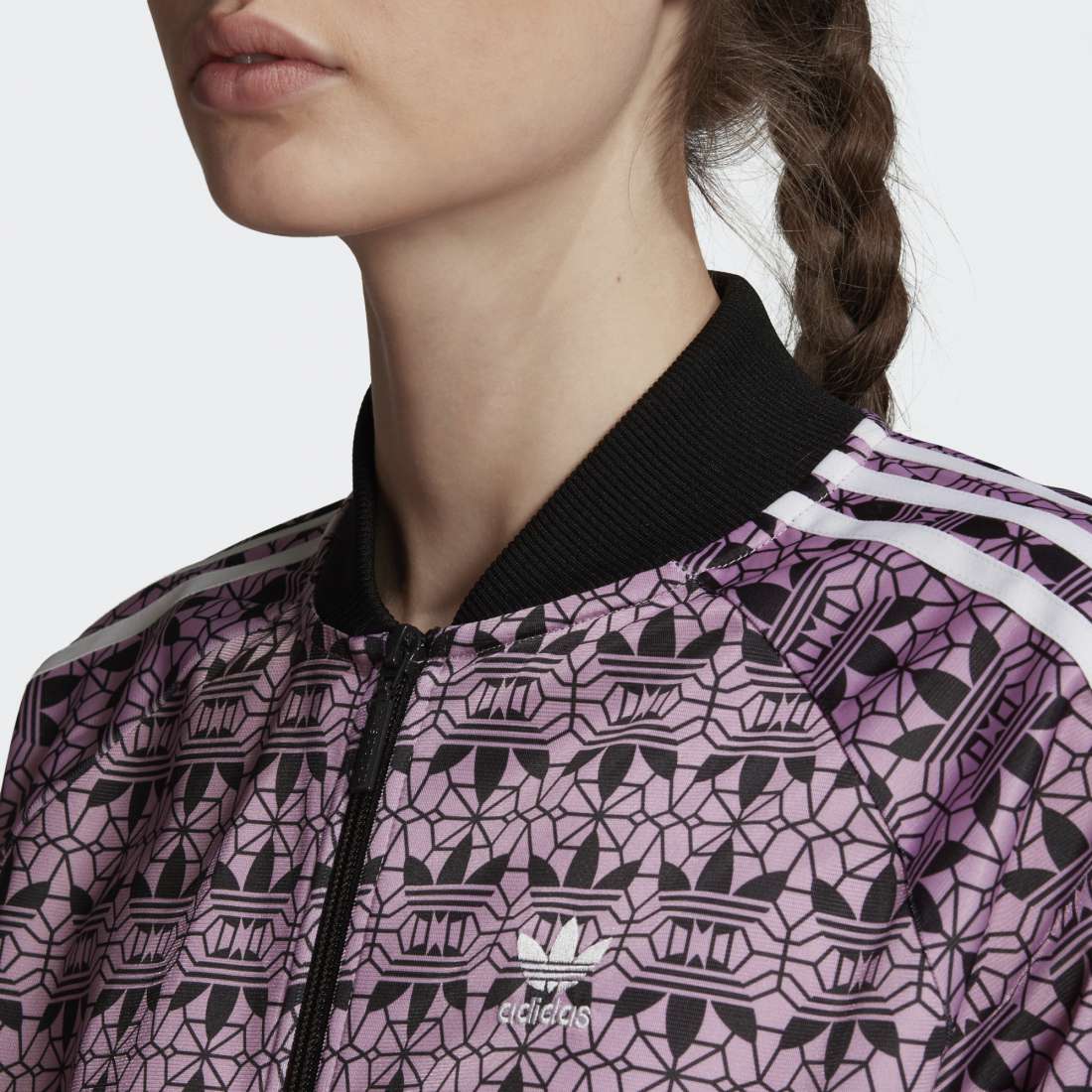CASACO ADIDAS TEE MAGIC BERRY/BLACK
