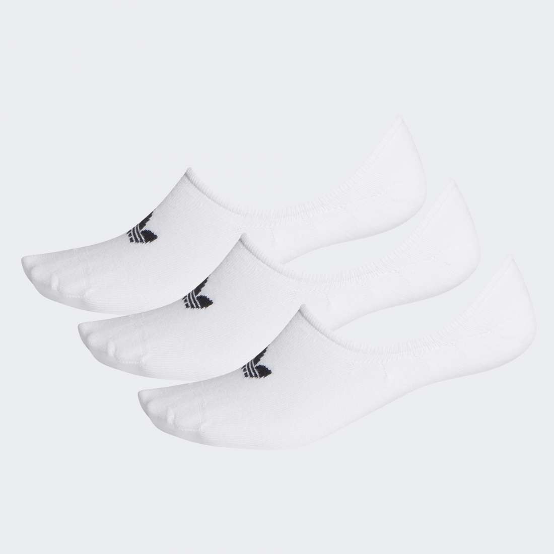 MEIAS ADIDAS INVISÍVEIS 3 PARES WHITE