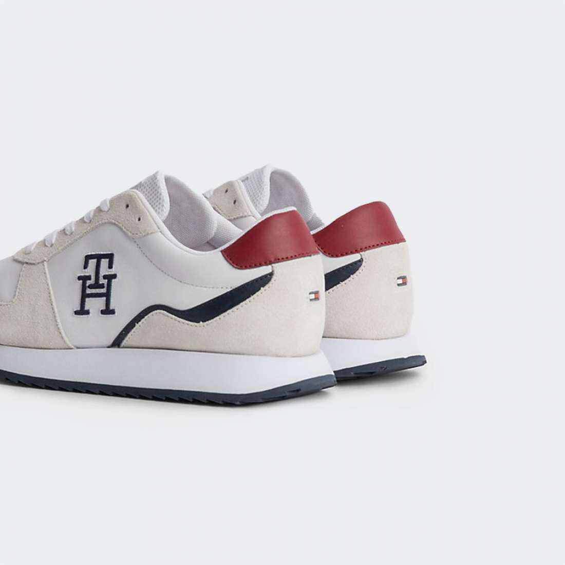 TOMMY HILFIGER RUNNER MONOGRAM WHITE/RWB