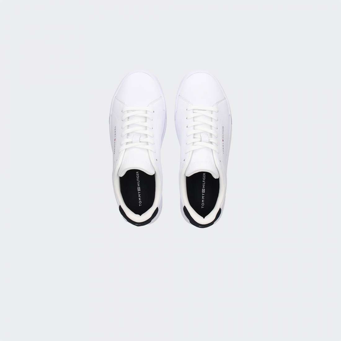 TOMMY HILFIGER COURT LEAT WHITE/DESERT SKY