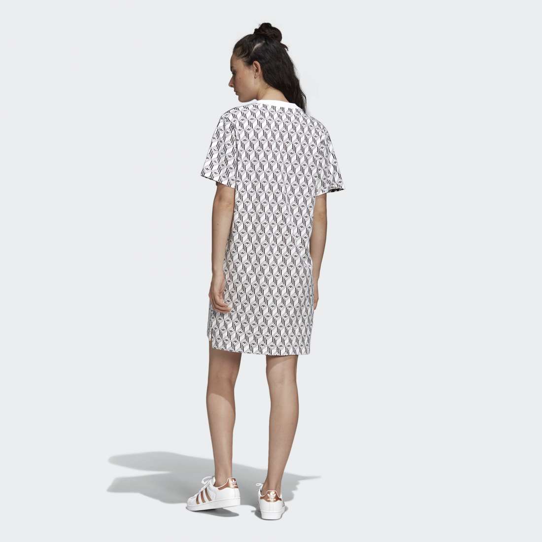 VESTIDO ADIDAS TEE DRESS WHITE/BLACK
