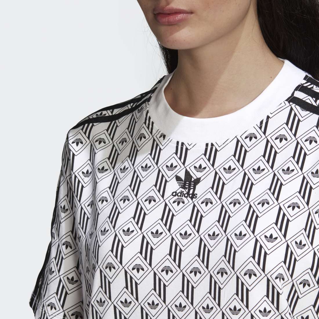 VESTIDO ADIDAS TEE DRESS WHITE/BLACK