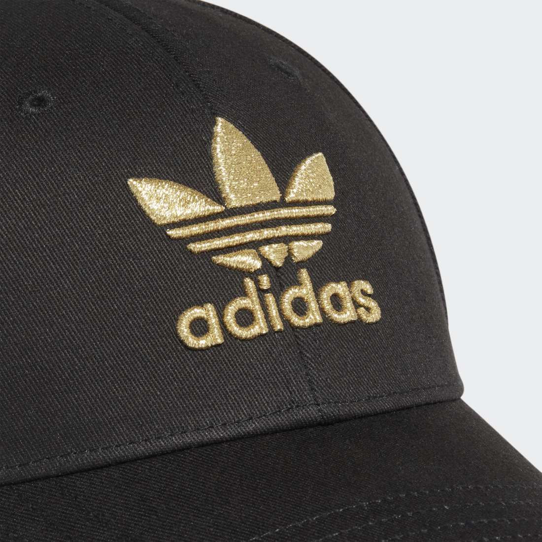 BONÉ ADIDAS BASEBALL TREFOIL BLACK/GOLDMET