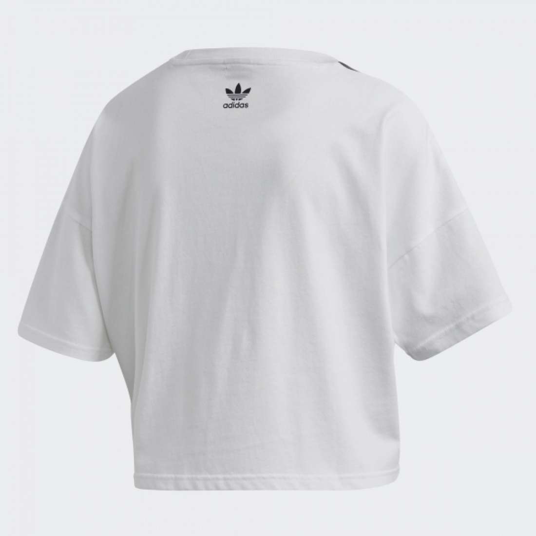 TSHIRT ADIDAS CROPPED WHITE/BLACK