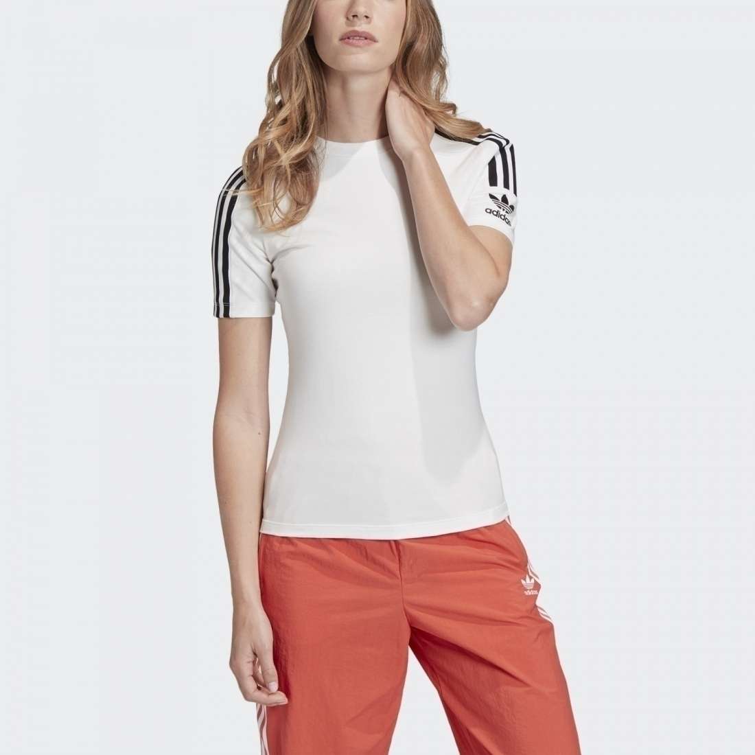 T-SHIRT ADIDAS TIGHT WHITE/BLACK