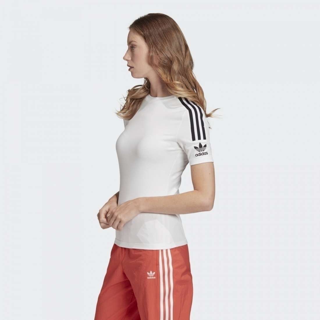 T-SHIRT ADIDAS TIGHT WHITE/BLACK