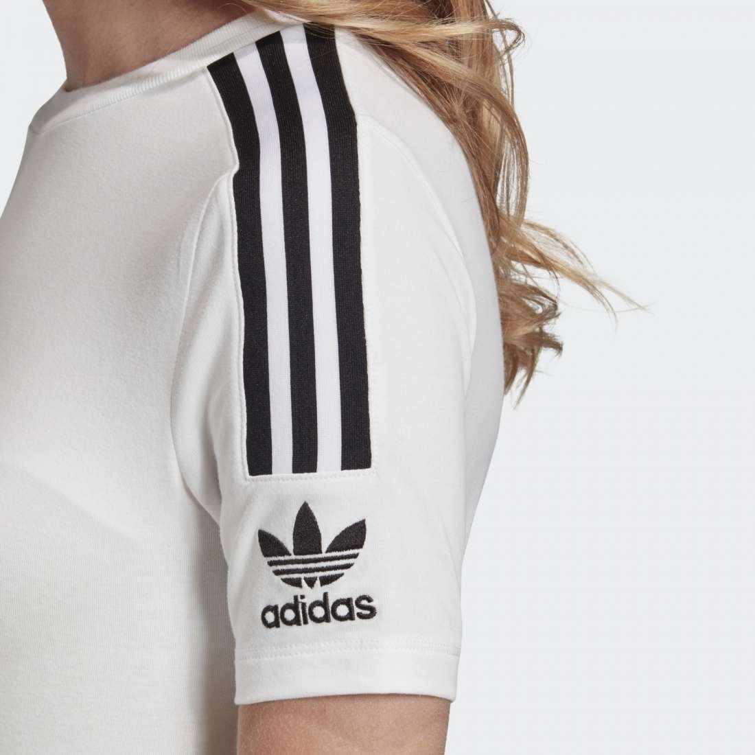 T-SHIRT ADIDAS TIGHT WHITE/BLACK