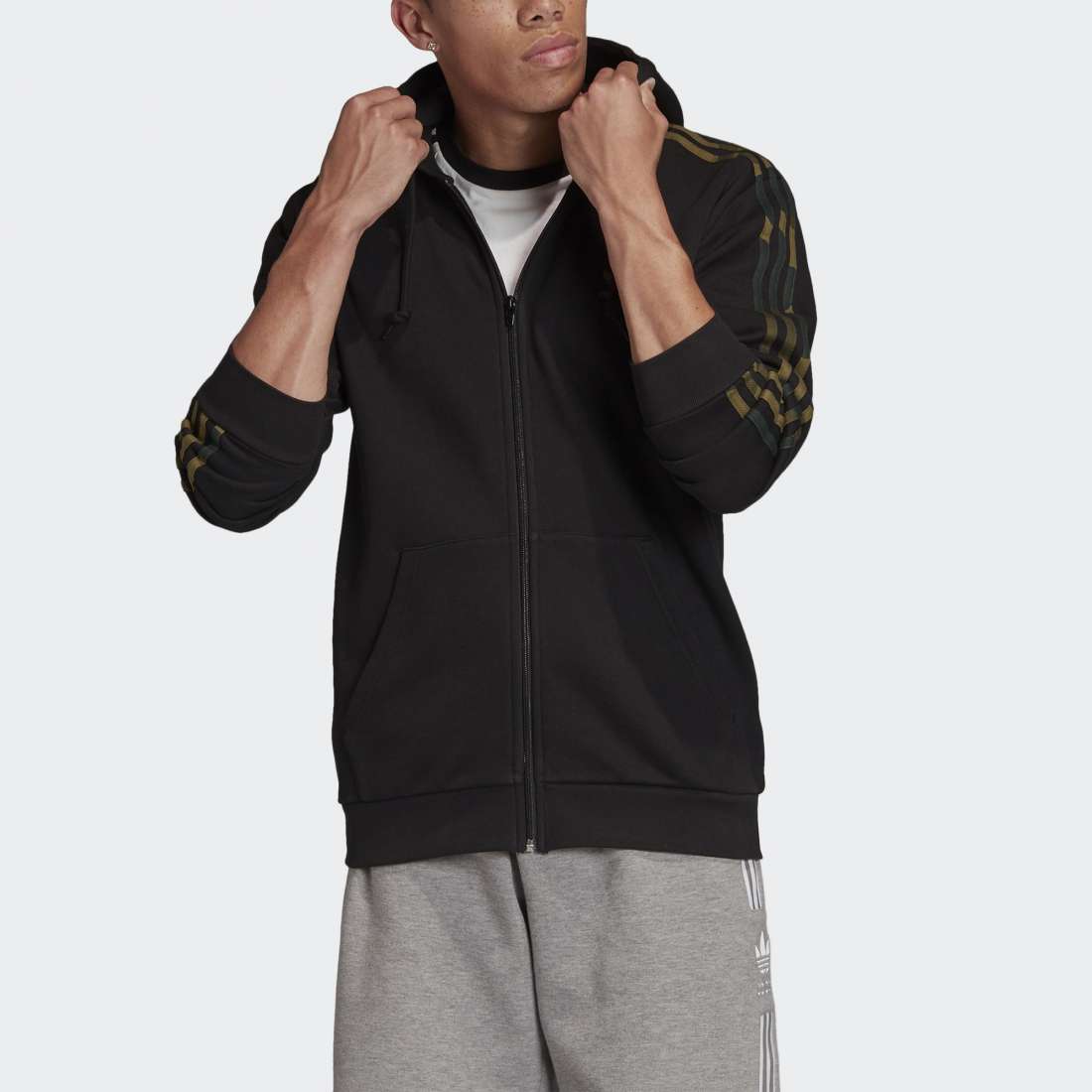 CASACO ADIDAS CAMOUFLAGE FULL ZIP BLACK/MULTICOLOR