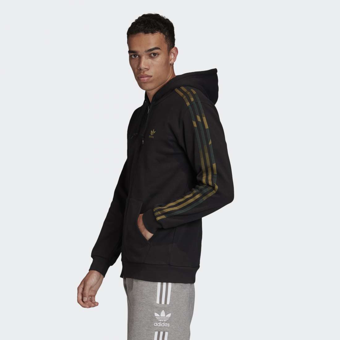 CASACO ADIDAS CAMOUFLAGE FULL ZIP BLACK/MULTICOLOR