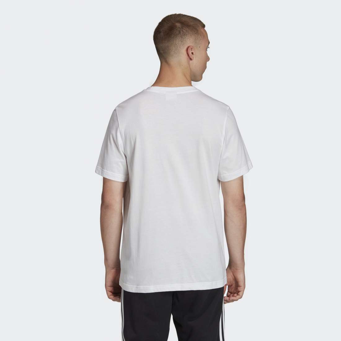 TSHIRT ADIDAS TREFOIL WHITE/FUTURE HYDRO