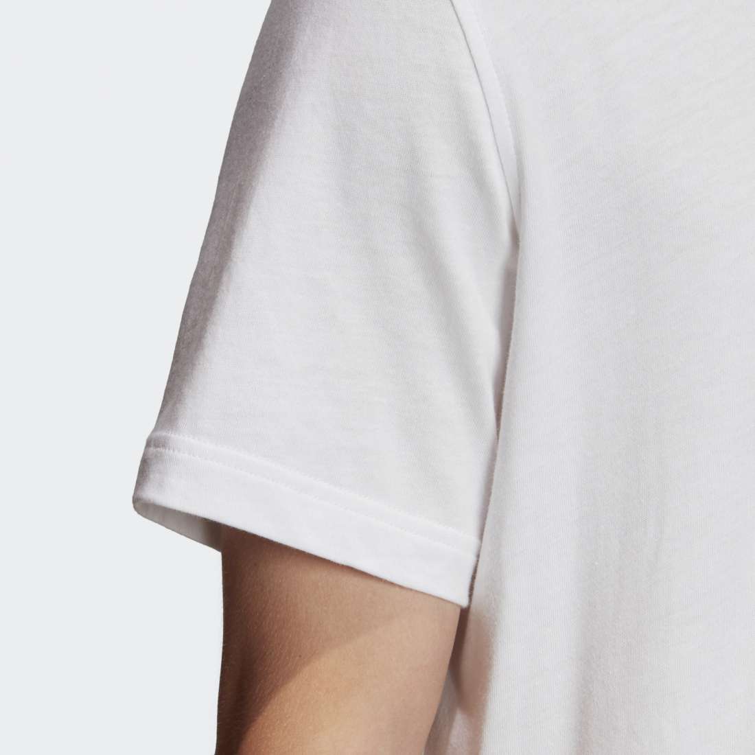 TSHIRT ADIDAS TREFOIL WHITE/FUTURE HYDRO