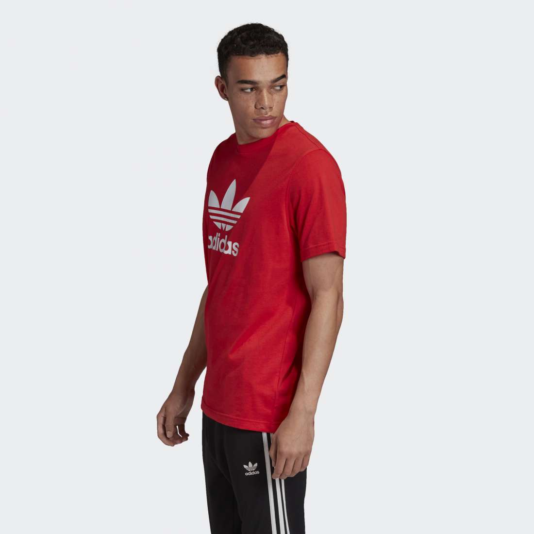 TSHIRT ADIDAS TREFOIL SCARLET/WHITE