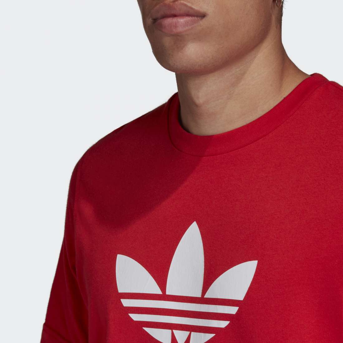 TSHIRT ADIDAS TREFOIL SCARLET/WHITE