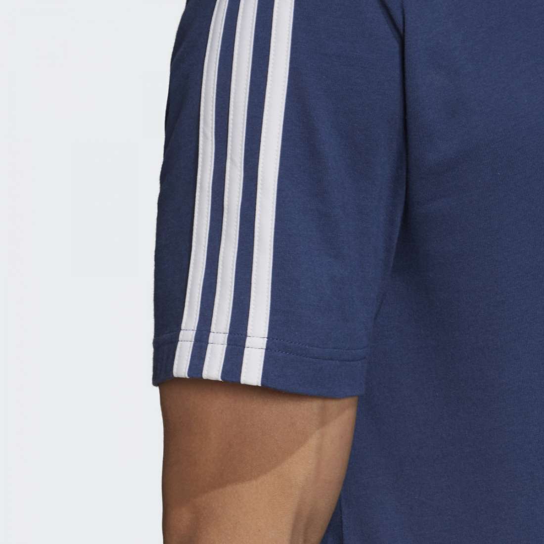 TSHIRT ADIDAS ESSENCIALS 3 STRIPES TECH INDIGO / WHITE