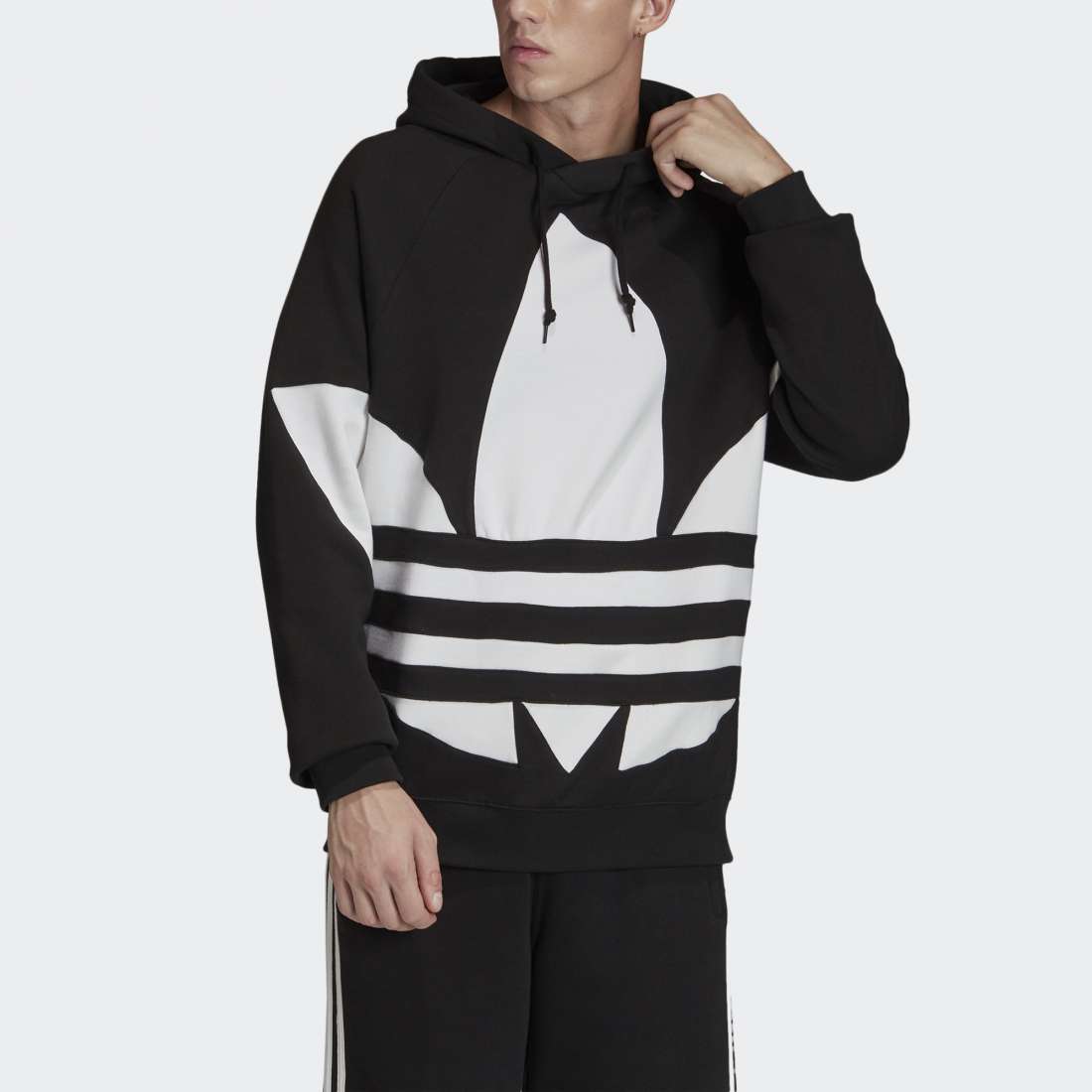 HOODIE ADIDAS BIG TREFOIL BLACK