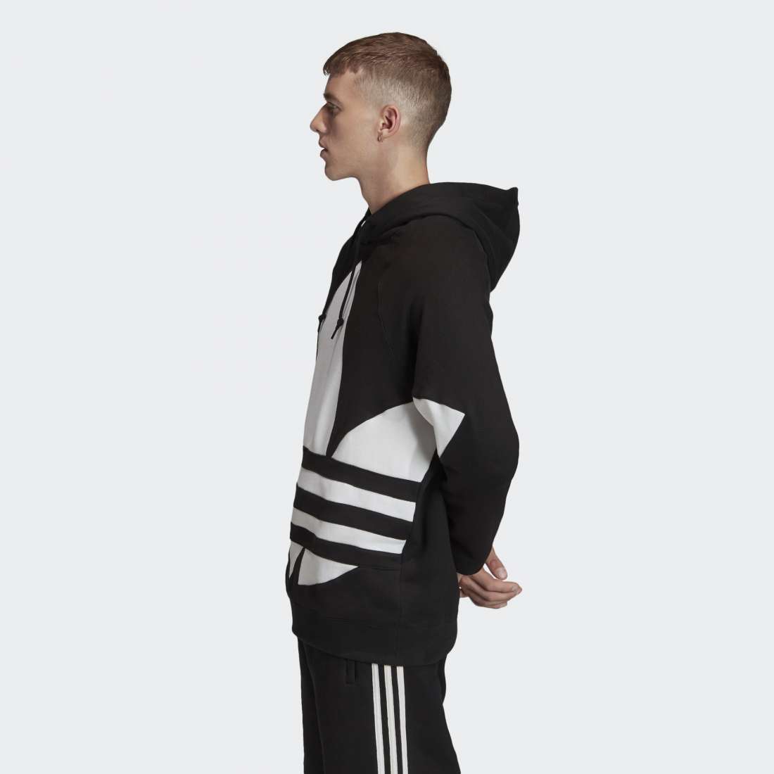 HOODIE ADIDAS BIG TREFOIL BLACK