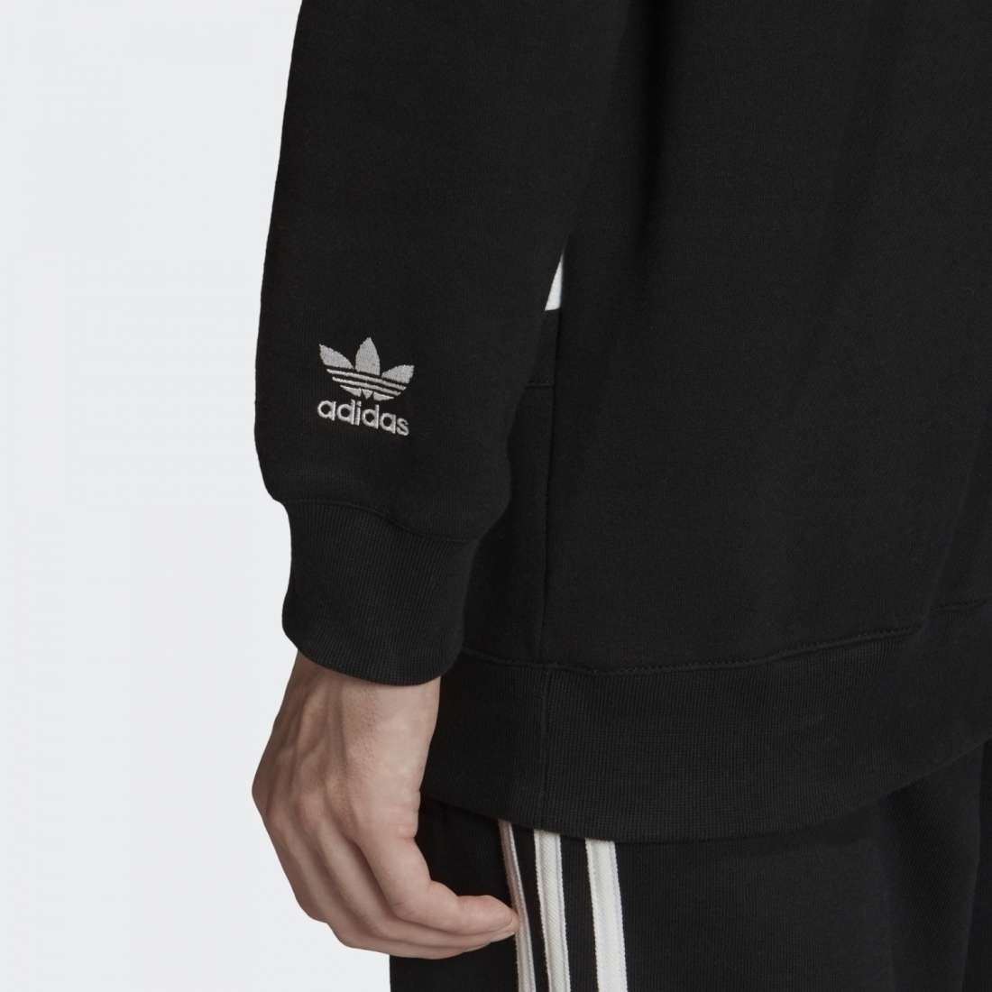 HOODIE ADIDAS BIG TREFOIL BLACK