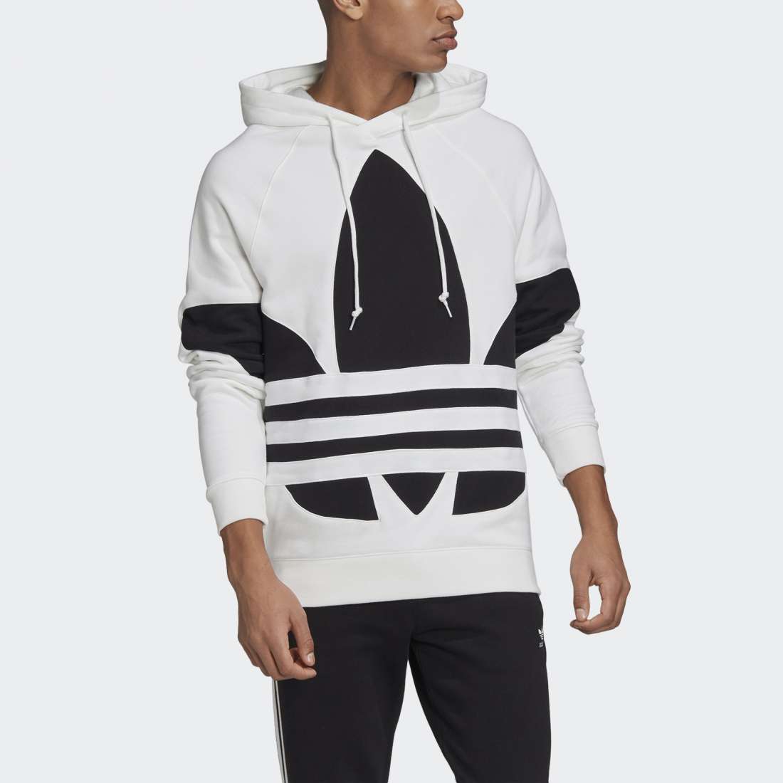 HOODIE ADIDAS BIG TREFOIL WHITE