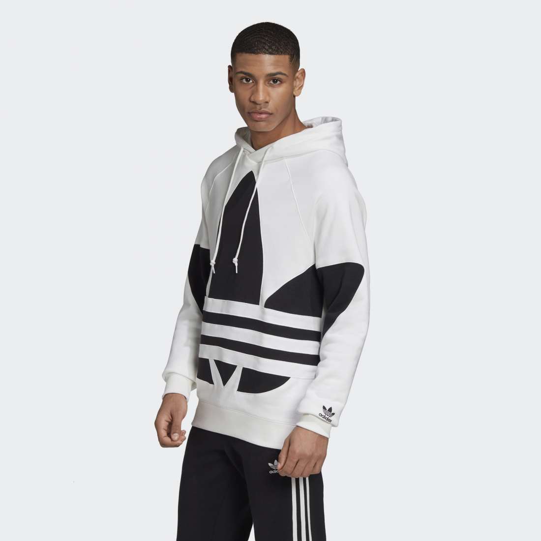 HOODIE ADIDAS BIG TREFOIL WHITE
