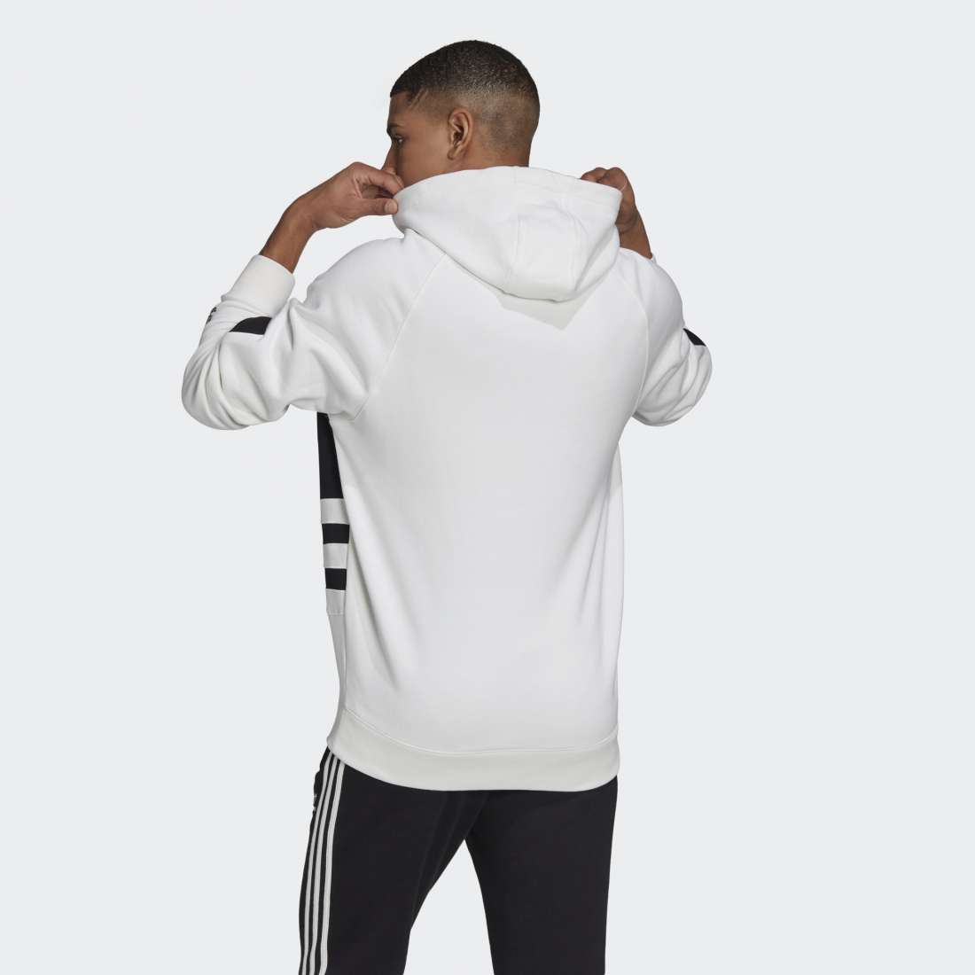 HOODIE ADIDAS BIG TREFOIL WHITE