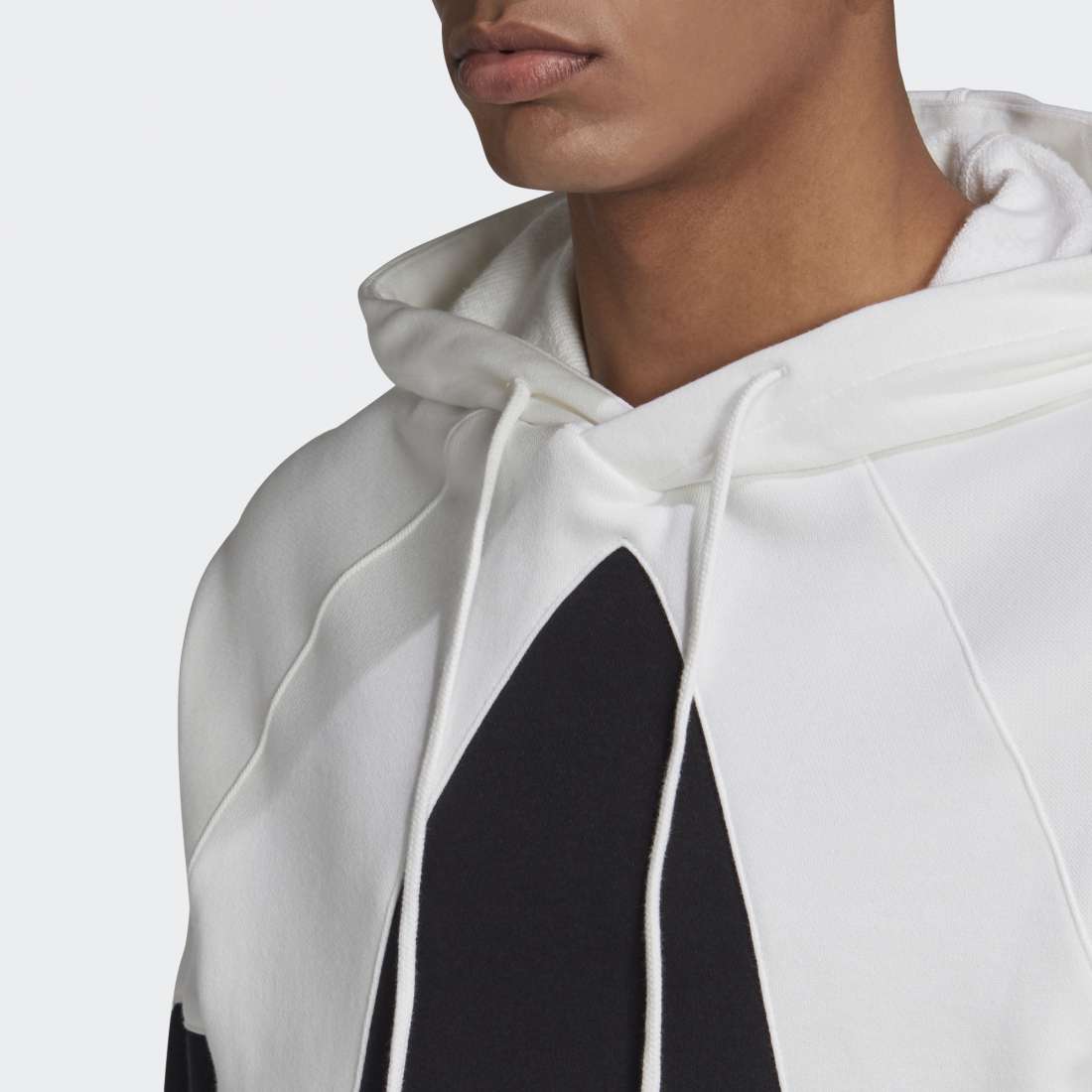 HOODIE ADIDAS BIG TREFOIL WHITE