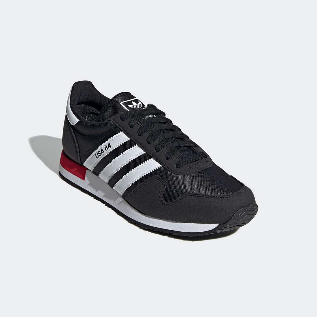 ADIDAS USA 84 BLACK/FTWWHT/SCARLE