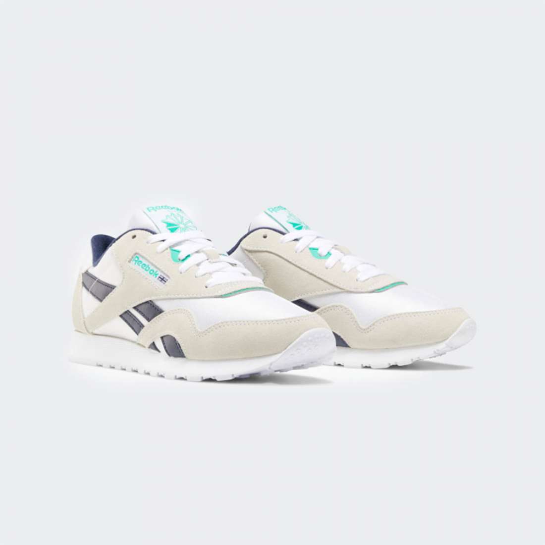 REEBOK CLASSIC NYLON WHITE/VECNAV/COUGRN