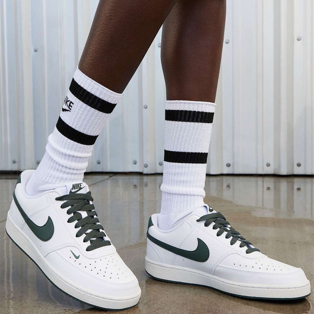 NIKE COURT VISION WHITE/GREEN