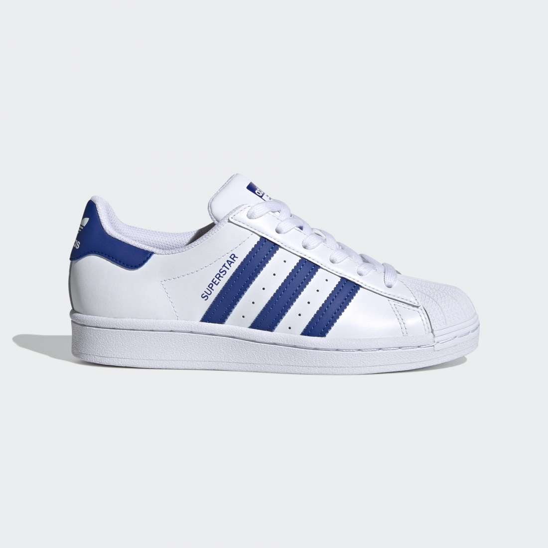 ADIDAS SUPERSTAR J CLOUD WHITE / ROYAL BLUE