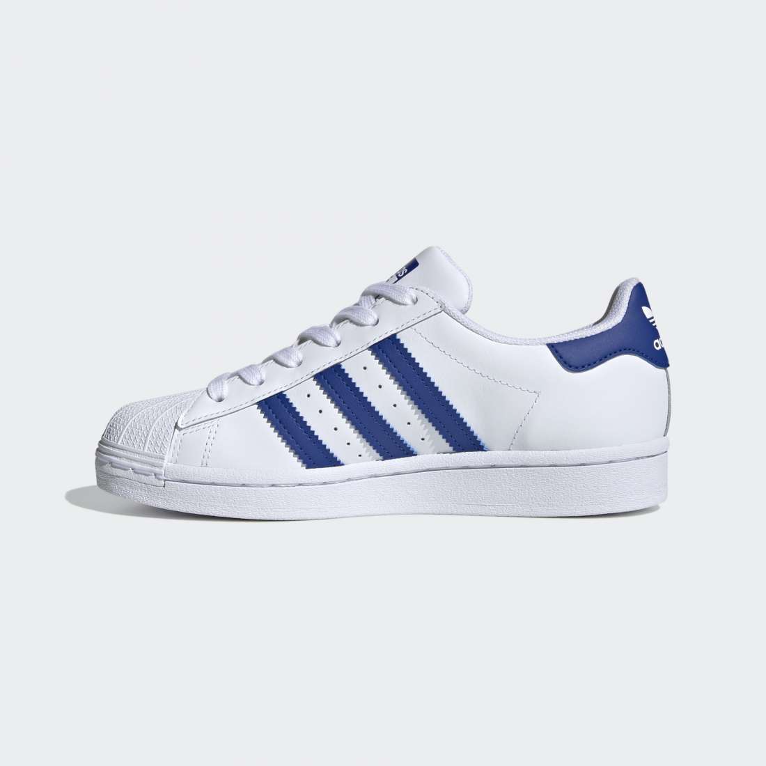 ADIDAS SUPERSTAR J CLOUD WHITE / ROYAL BLUE