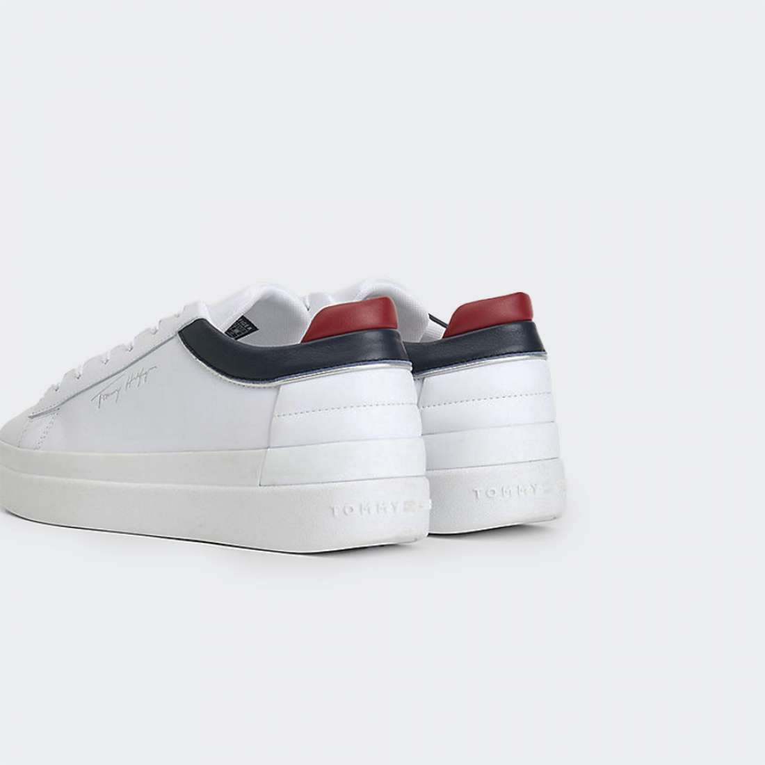 TOMMY HILFIGER LOGO CUPSOLE WHITE