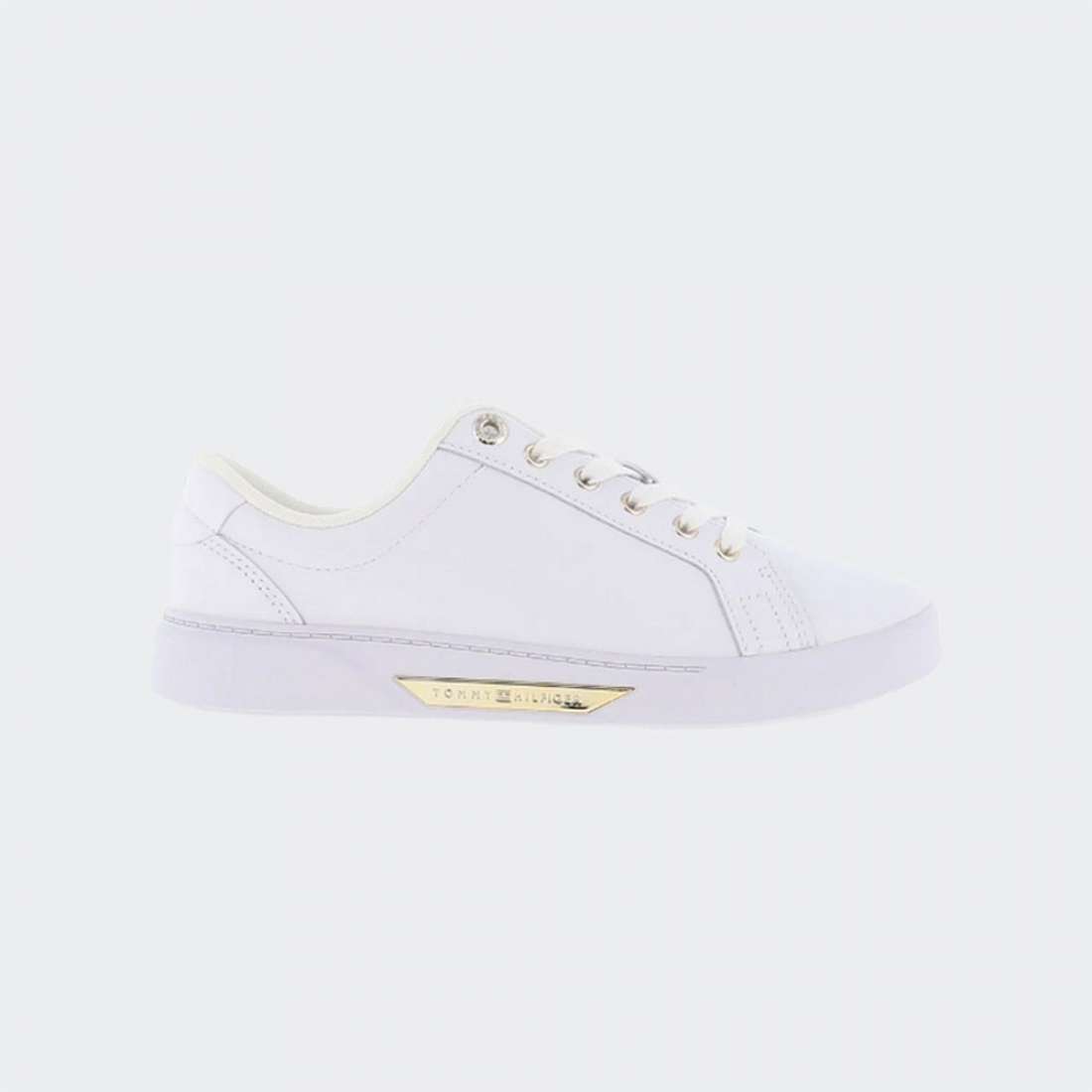 TOMMY HILFIGER HW COURT SNEAKERS WHITE/GOLD