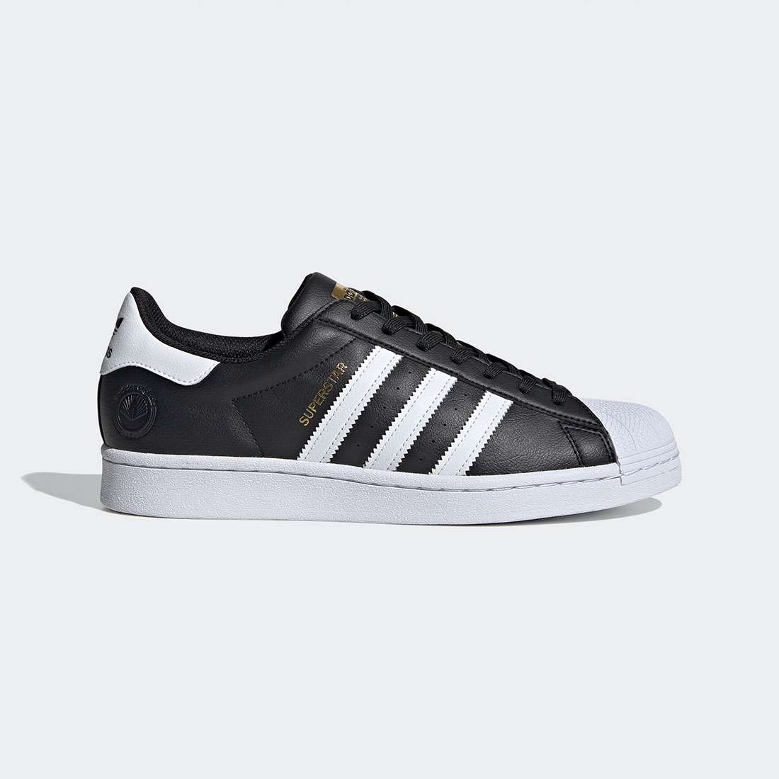 ADIDAS SUPERSTAR VEGAN BLACK/FTWWHT/GOLDMT