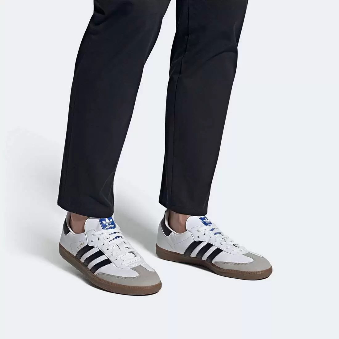 ADIDAS SAMBA VEGAN FTWWHT/BLACK/GUM5