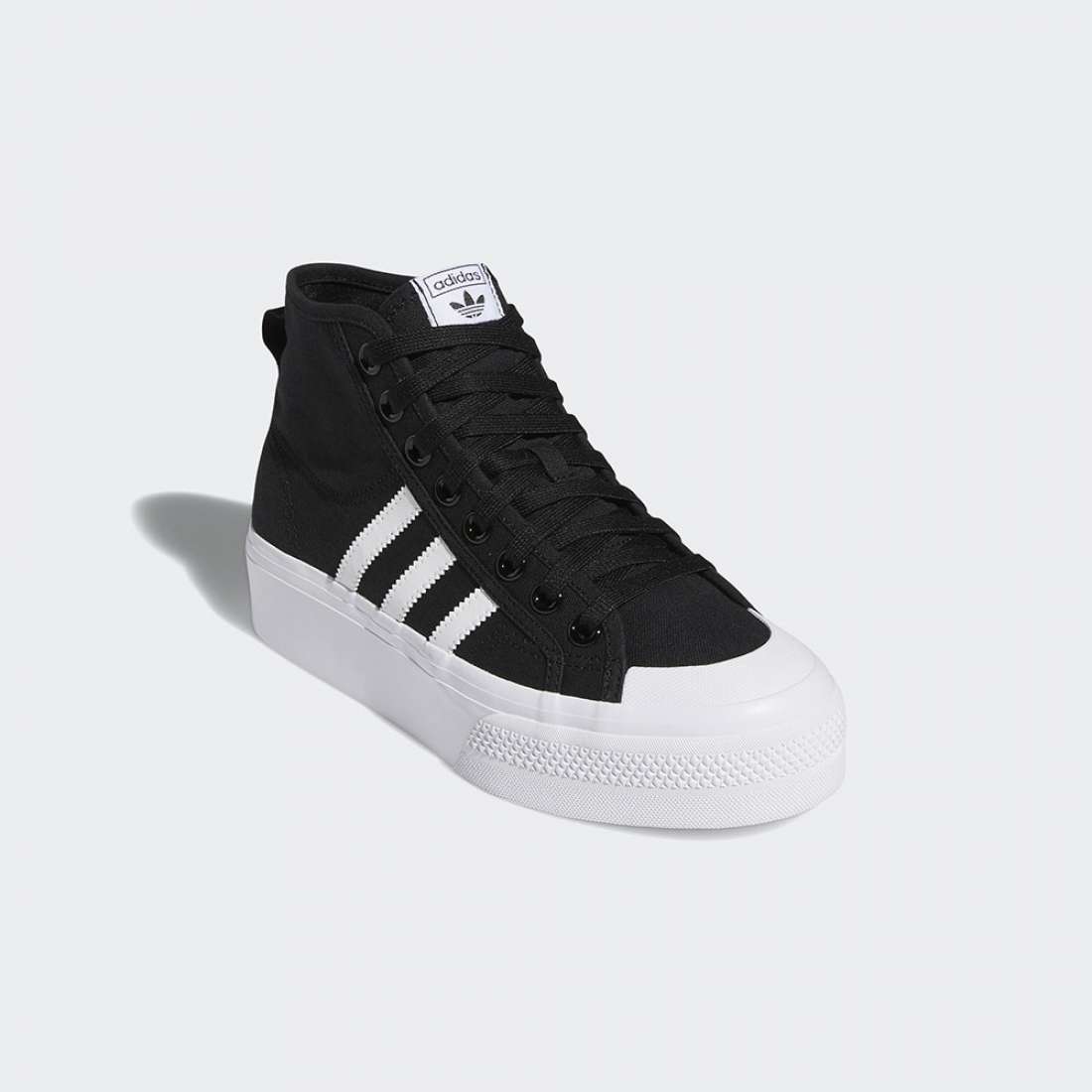 ADIDAS NIZZA PLATFROM MID BLACK/FTWWHT