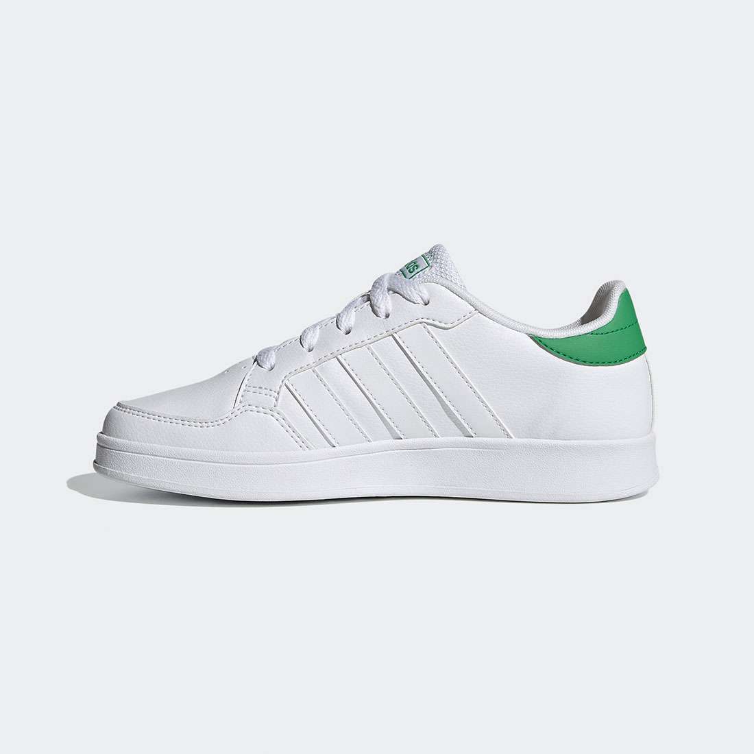 ADIDAS BREAKNET J FTWWHT/FTWWHT/VIVGRN